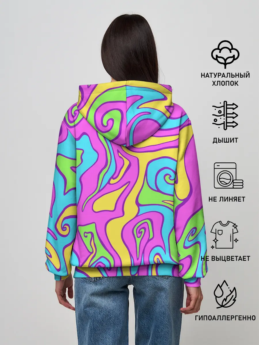 Женское худи / Психоделический Франкенштейн