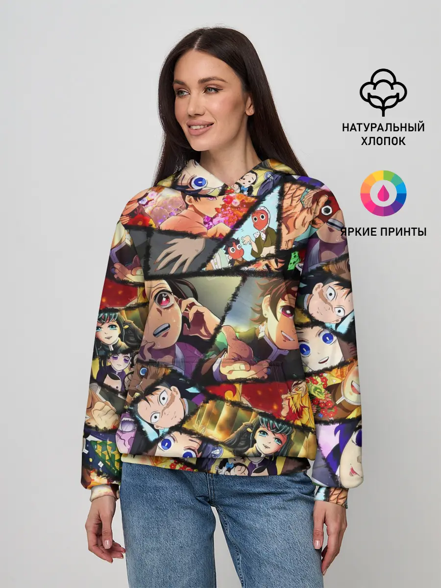 Женское худи / КЛИНОК РАССЕКАЮЩИЙ ДЕМОНОВ