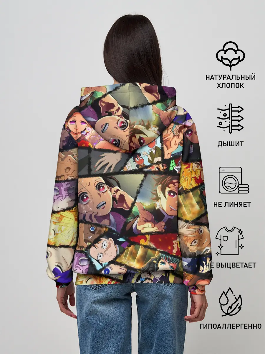 Женское худи / КЛИНОК РАССЕКАЮЩИЙ ДЕМОНОВ