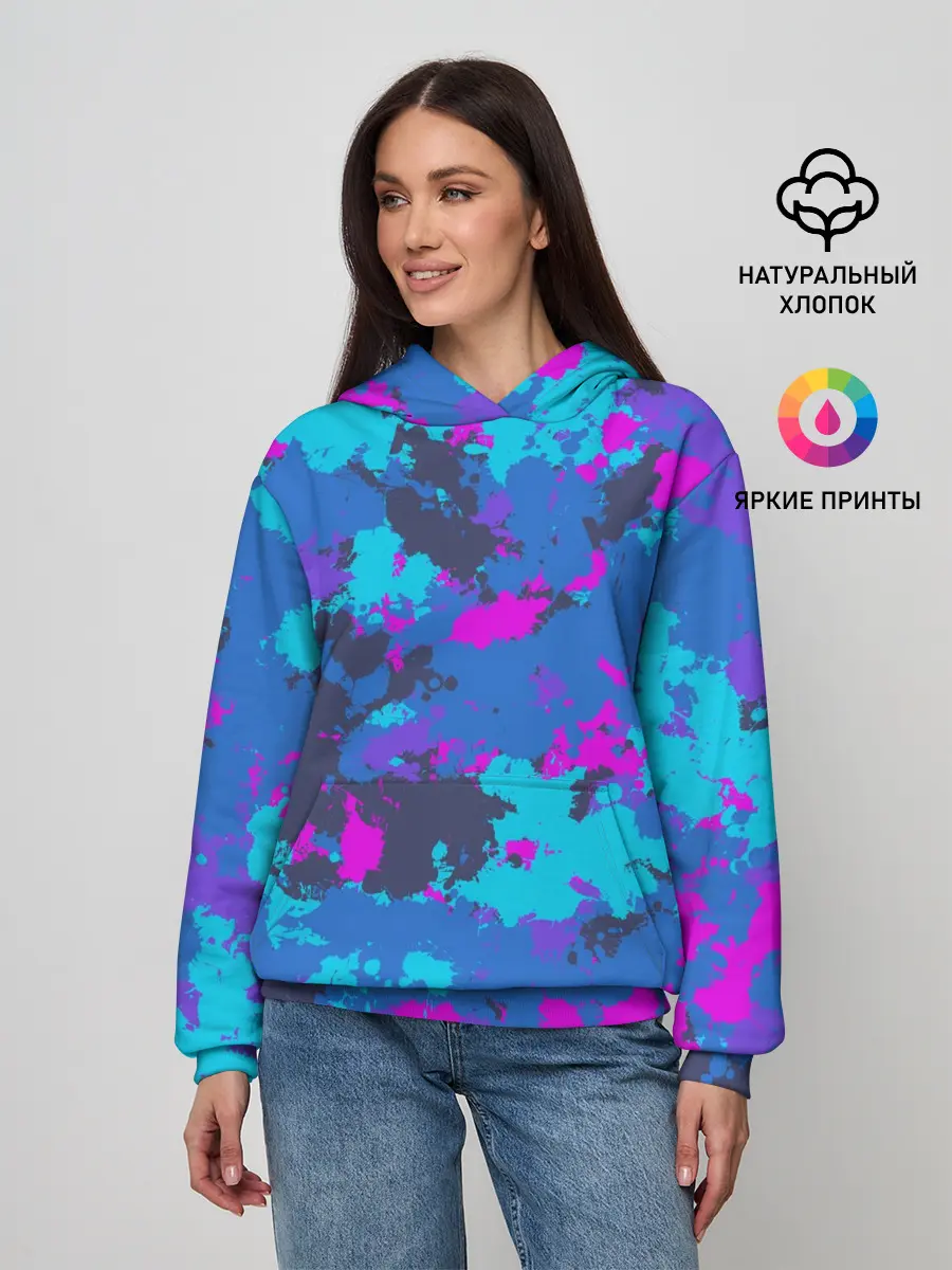 Женское худи / Неоновые краски