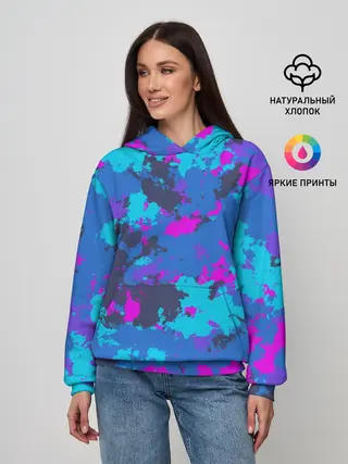 Женское худи / Неоновые краски