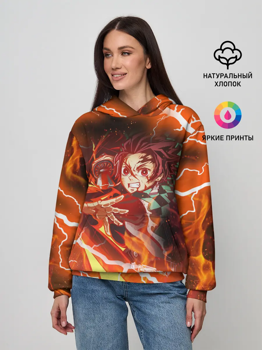 Женское худи / КЛИНОК РАССЕКАЮЩИЙ ДЕМОНОВ