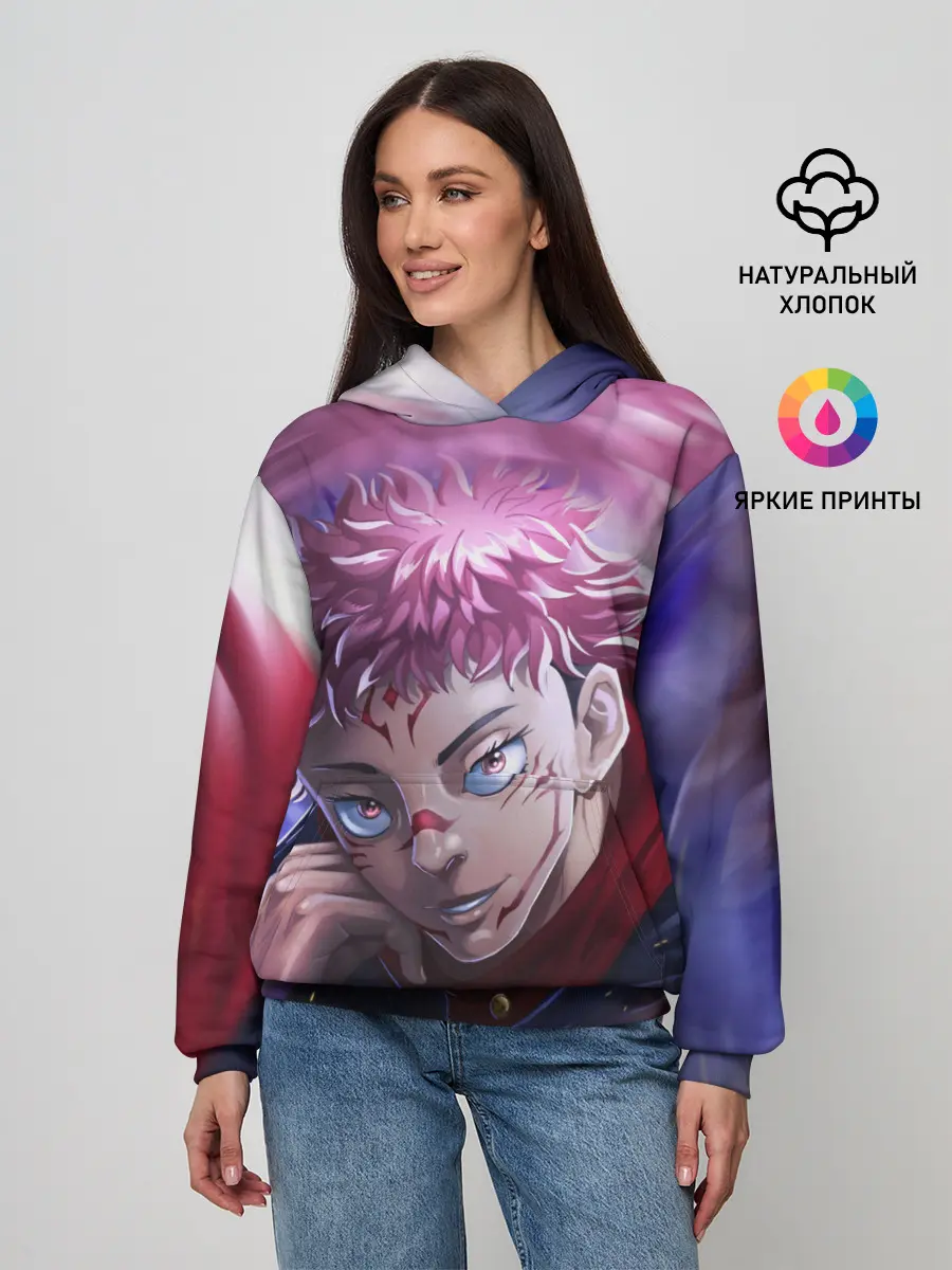 Женское худи / JUJUTSU KAISEN | SUKUNA вихрь