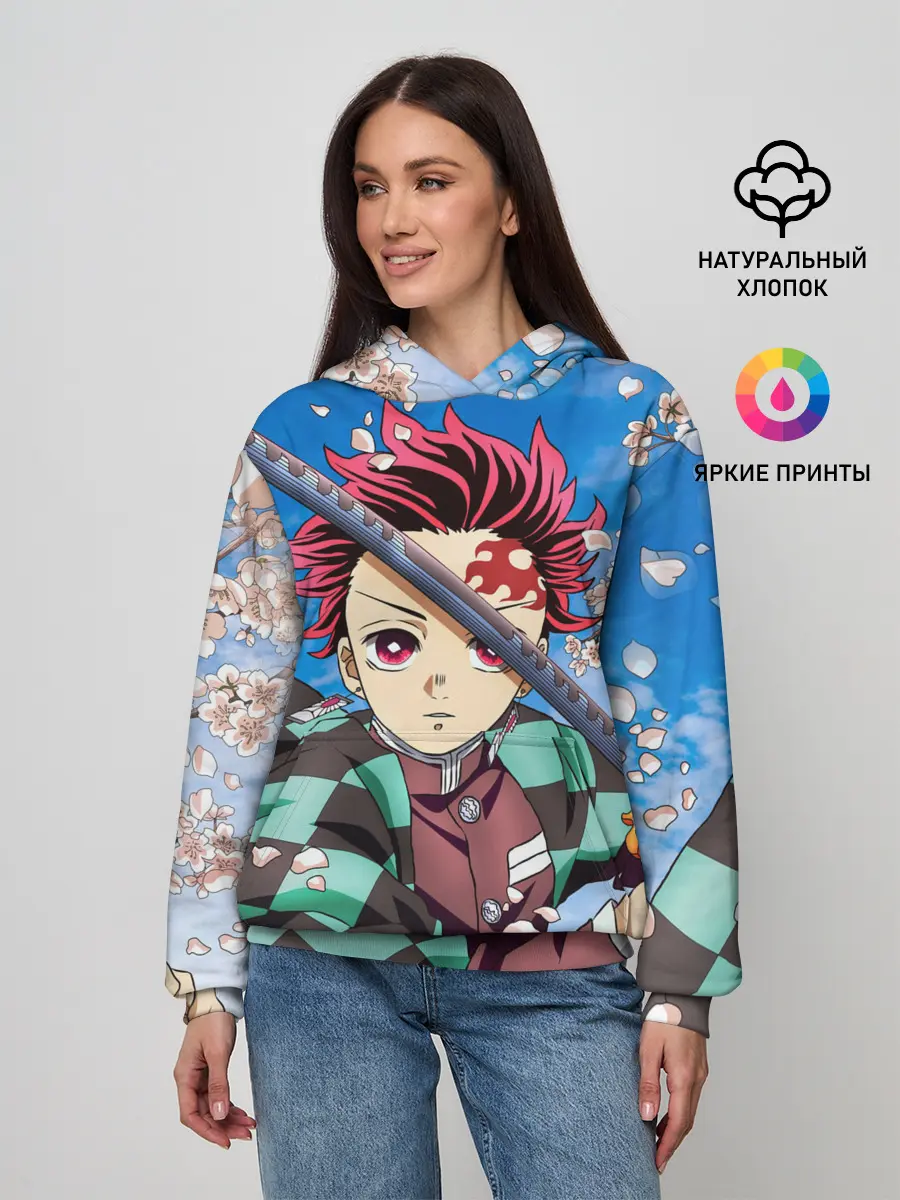 Женское худи / КЛИНОК РАССЕКАЮЩИЙ ДЕМОНОВ