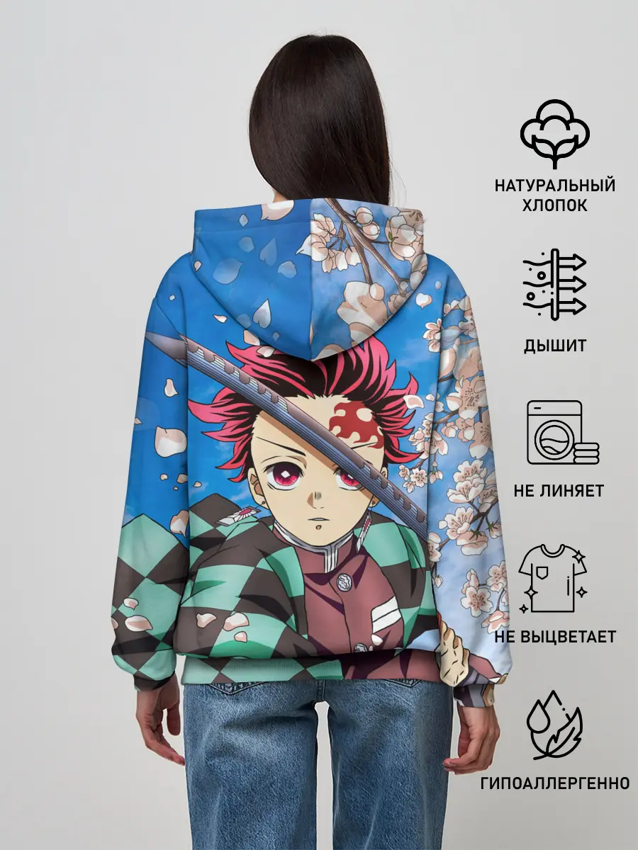 Женское худи / КЛИНОК РАССЕКАЮЩИЙ ДЕМОНОВ