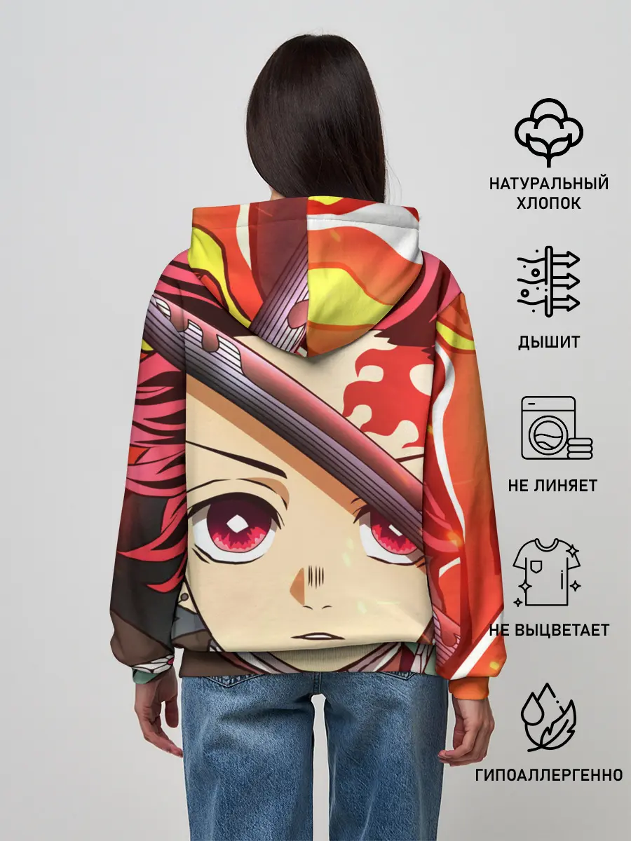 Женское худи / КЛИНОК РАССЕКАЮЩИЙ ДЕМОНОВ