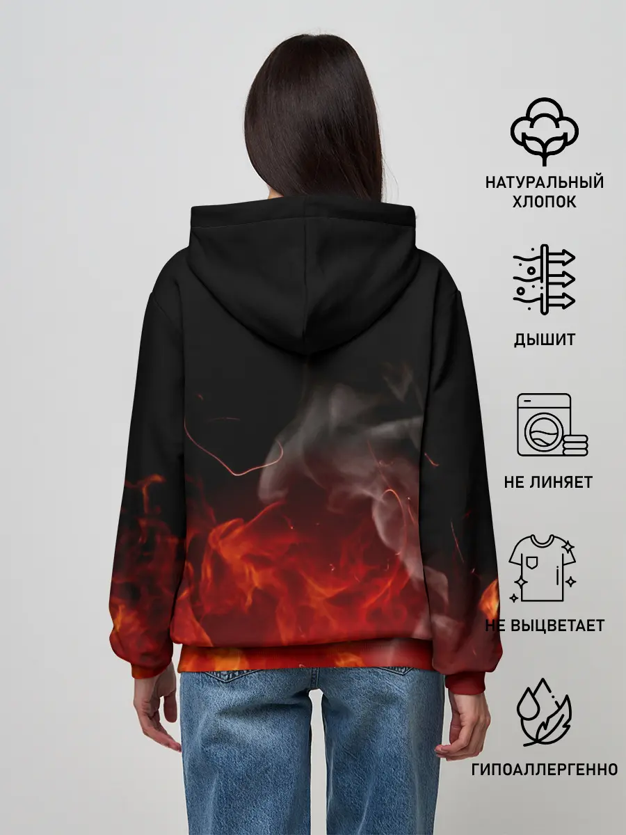 Женское худи / Огненый Канеки Кен