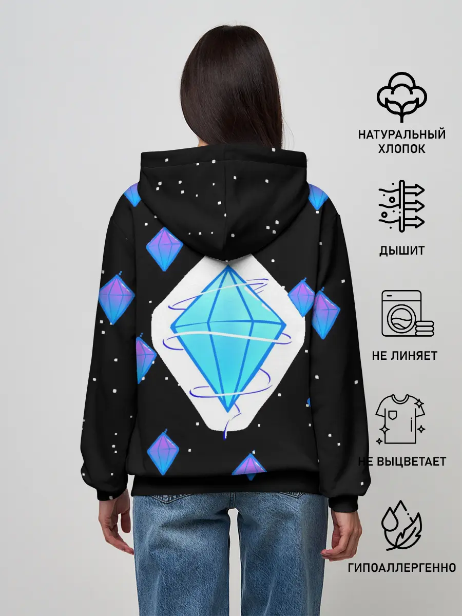 Женское худи / Алмаз