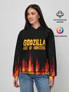Женское худи / годзилла