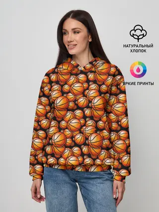 Женское худи / Баскетбольные Мячи