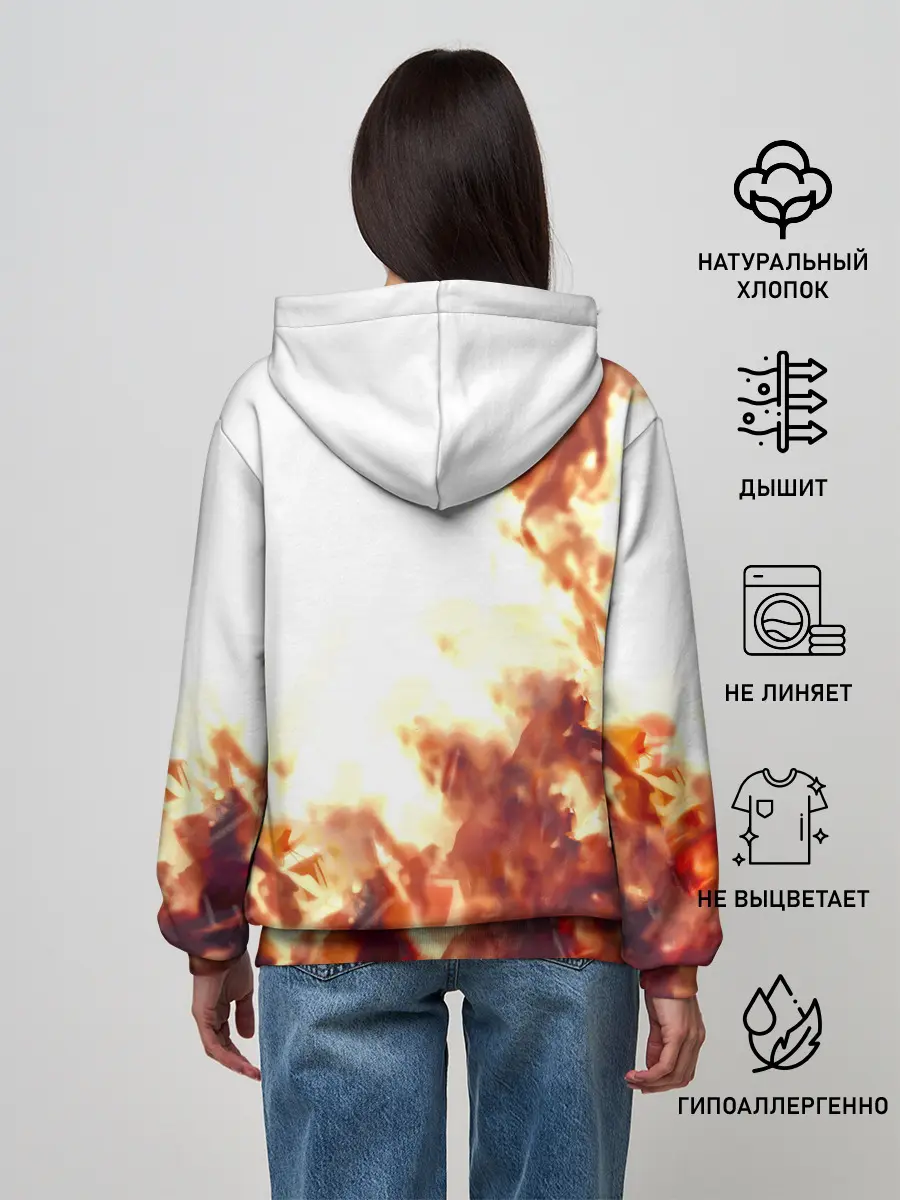 Женское худи / Канеки Кен в огне