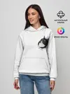 Женское худи / КОТ В СЕРДЦЕ