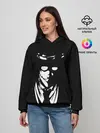 Женское худи / Черно-белый Алукард