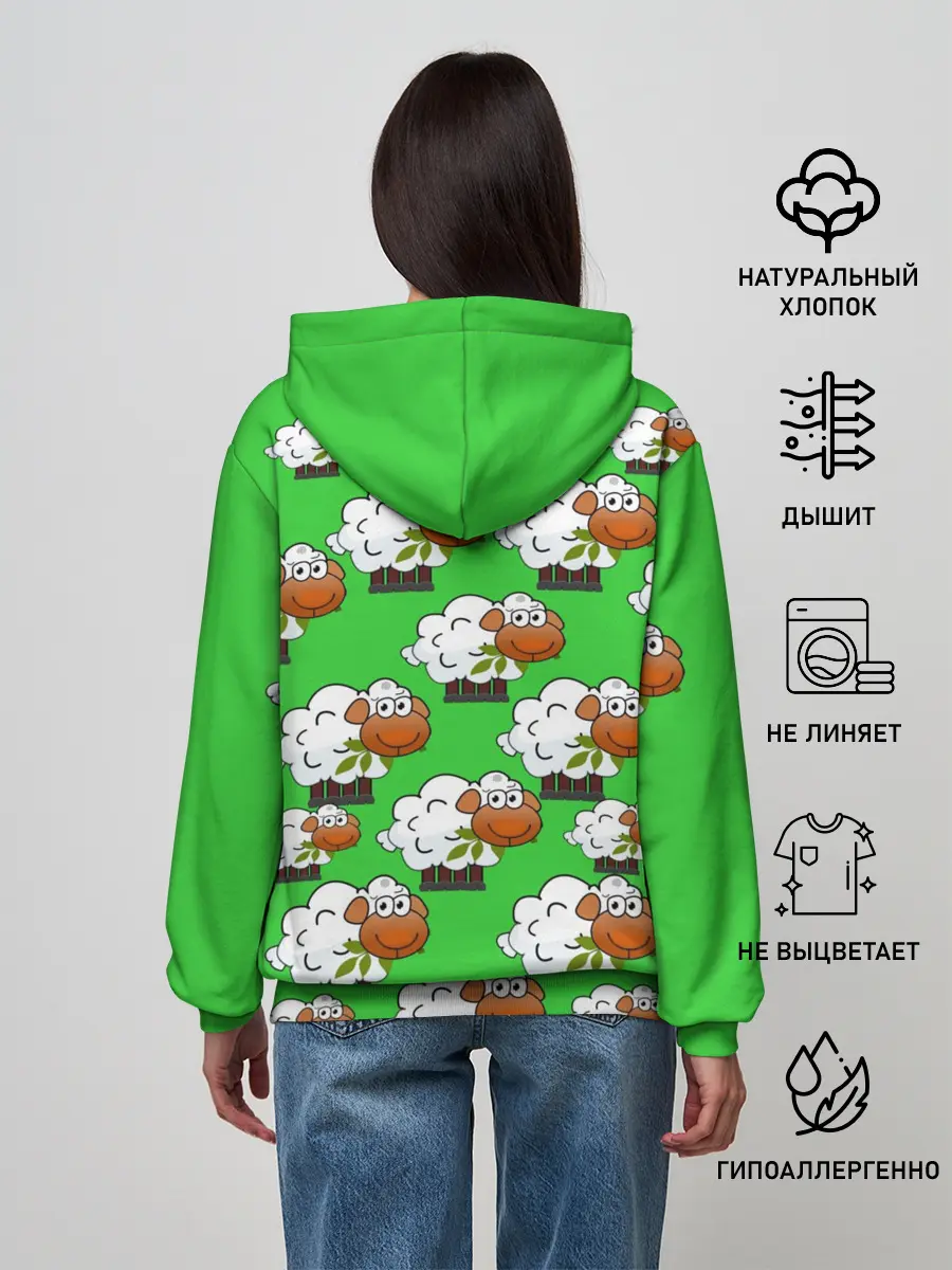Женское худи / Овцы