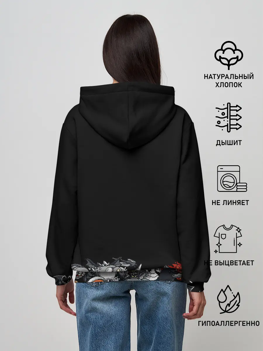 Женское худи / 8bit Dark Souls