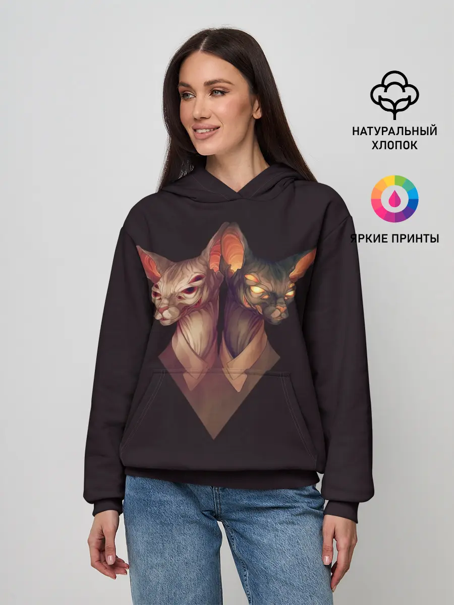 Женское худи / Mystical Sphinxes