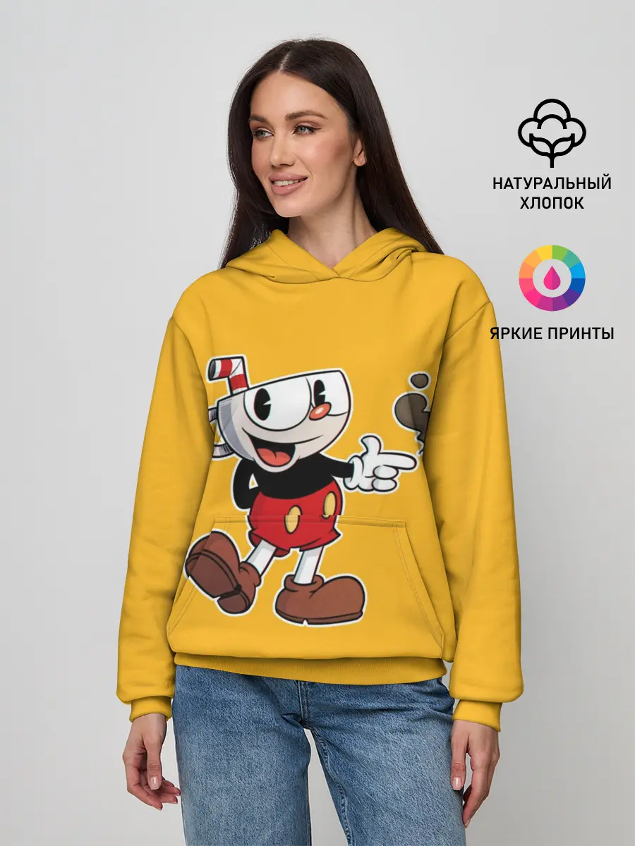 Женское худи / CUPHEAD | КАПХЕД