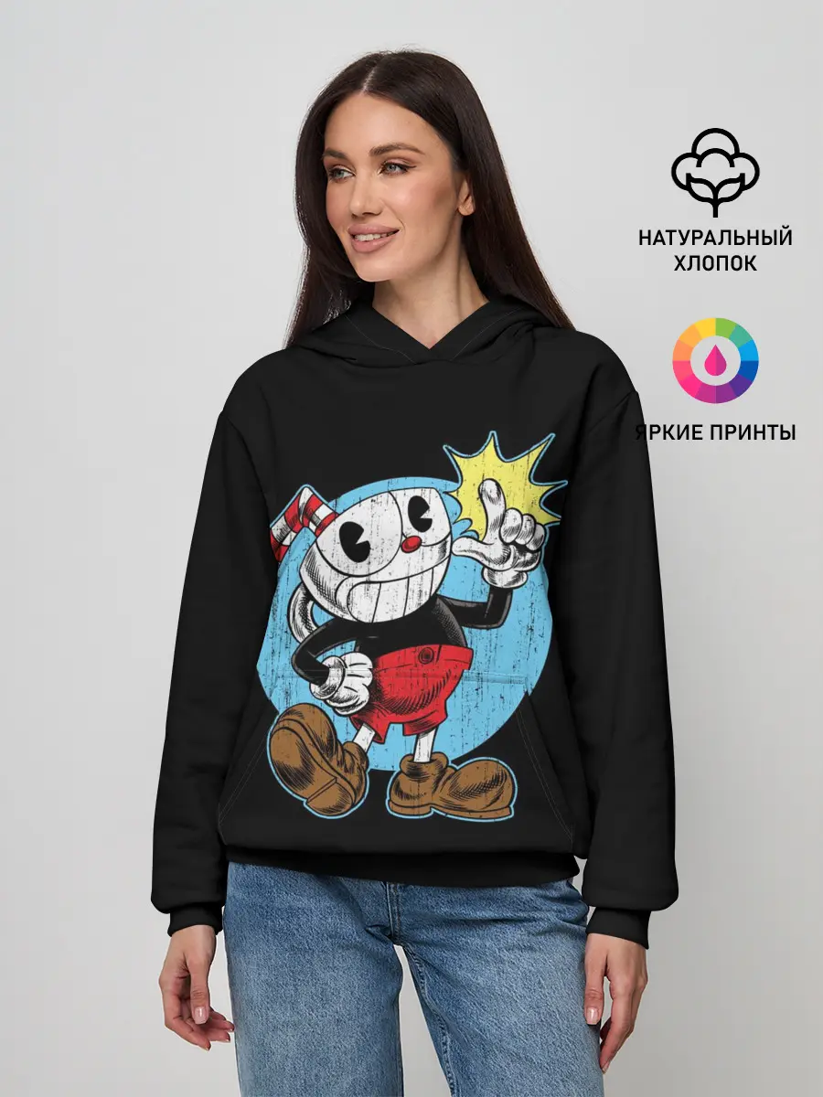 Женское худи / CUPHEAD | КАПХЕД