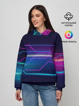 Женское худи / Лазерные лучи