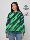 Женское худи / Абстрактный дизайн ,,Зелень