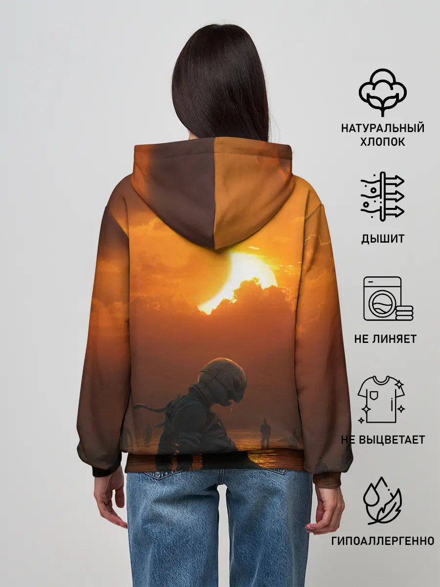 Женское худи / Берсерк закат