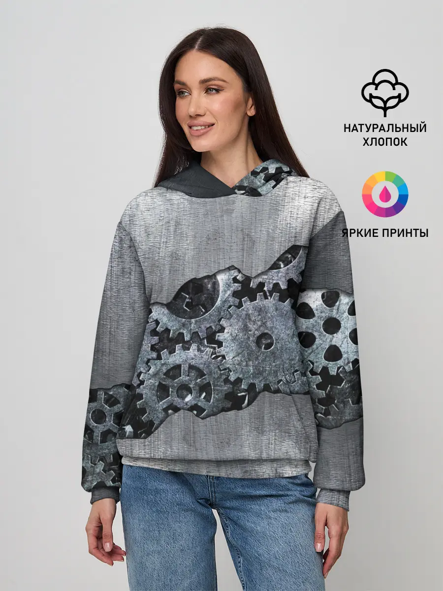 Женское худи / Шестеренки