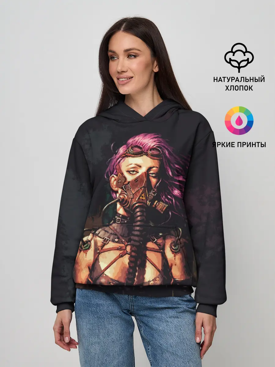 Женское худи / Steampunk girl | Стимпанк