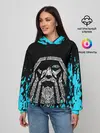Женское худи / БОГ ОДИН | Узорное лицо