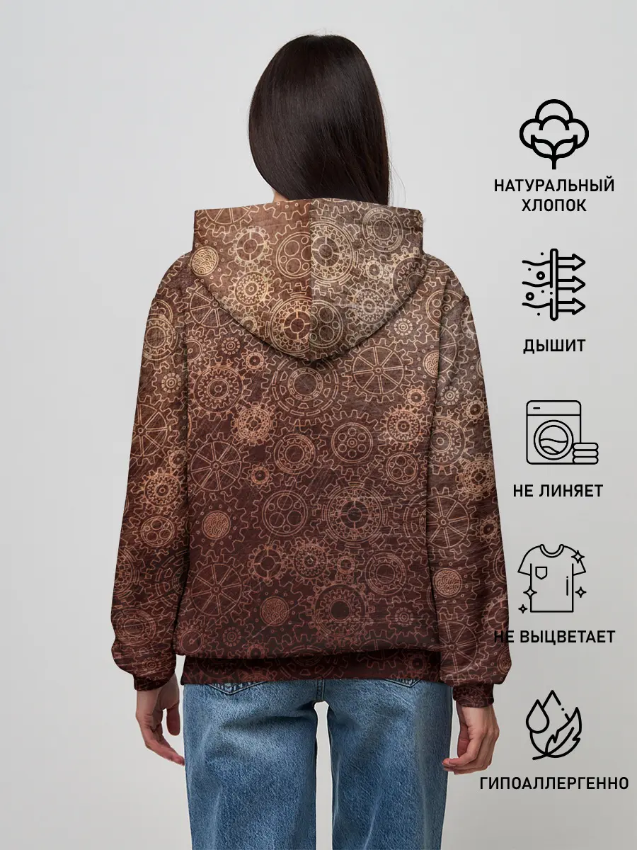 Женское худи / Шестеренки