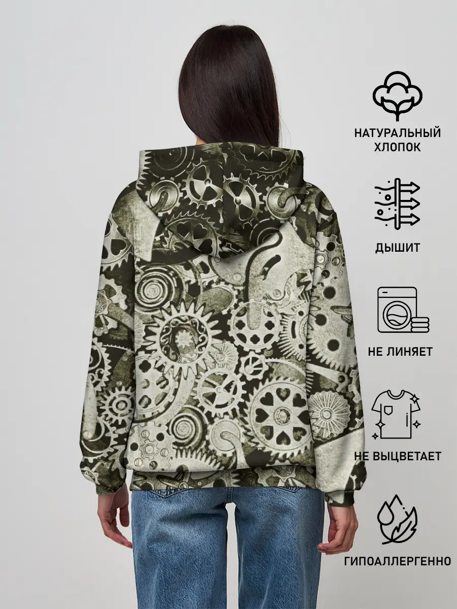 Женское худи / Стимпанк Сова