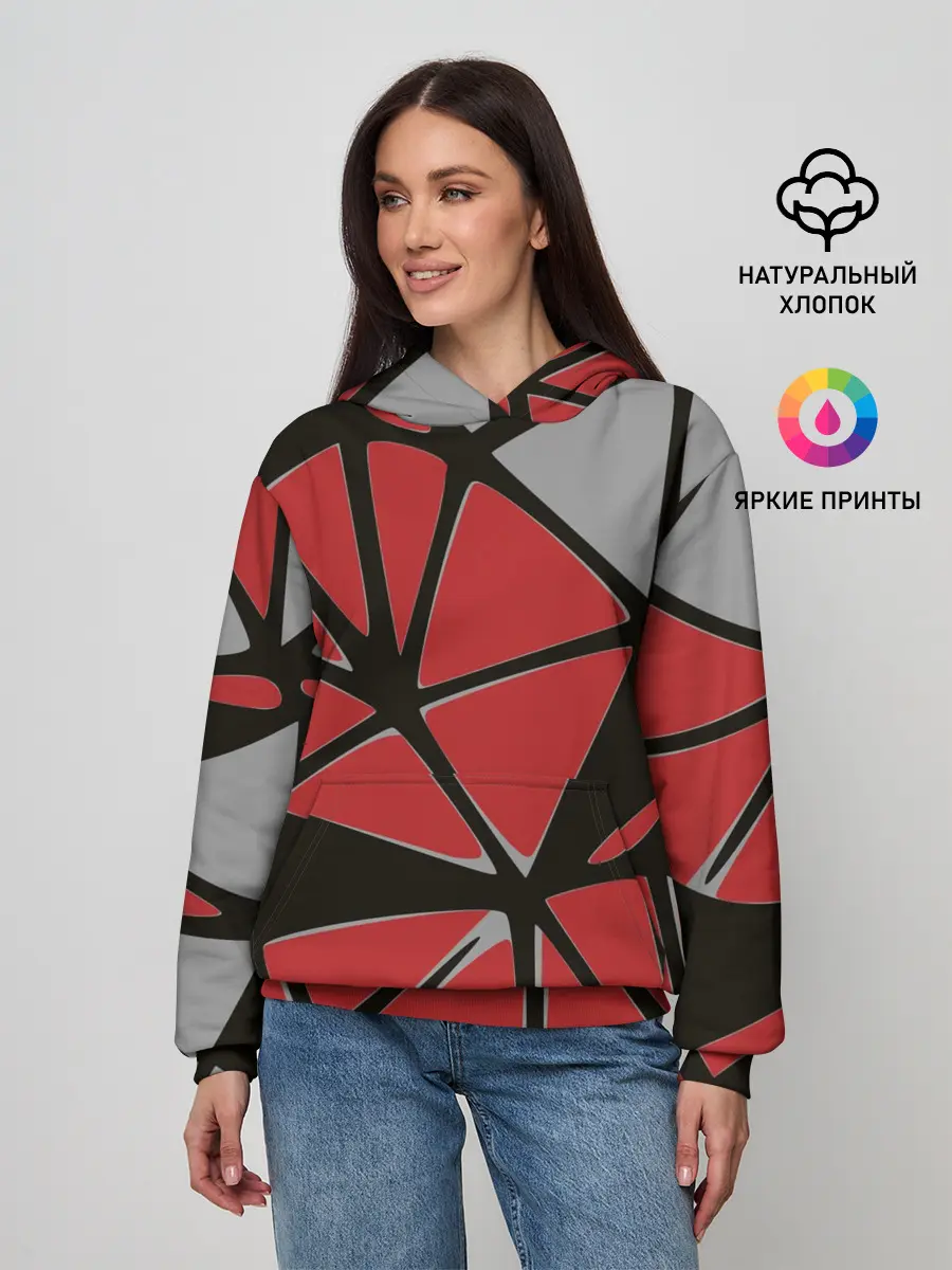 Женское худи / Треугольники