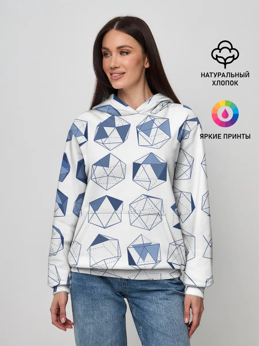 Женское худи / Геометрические фигуры