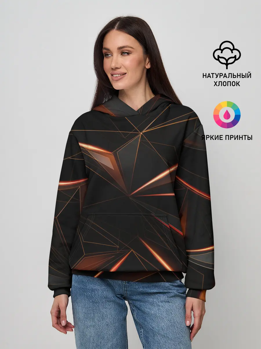 Женское худи / Геометрическая Абстракция