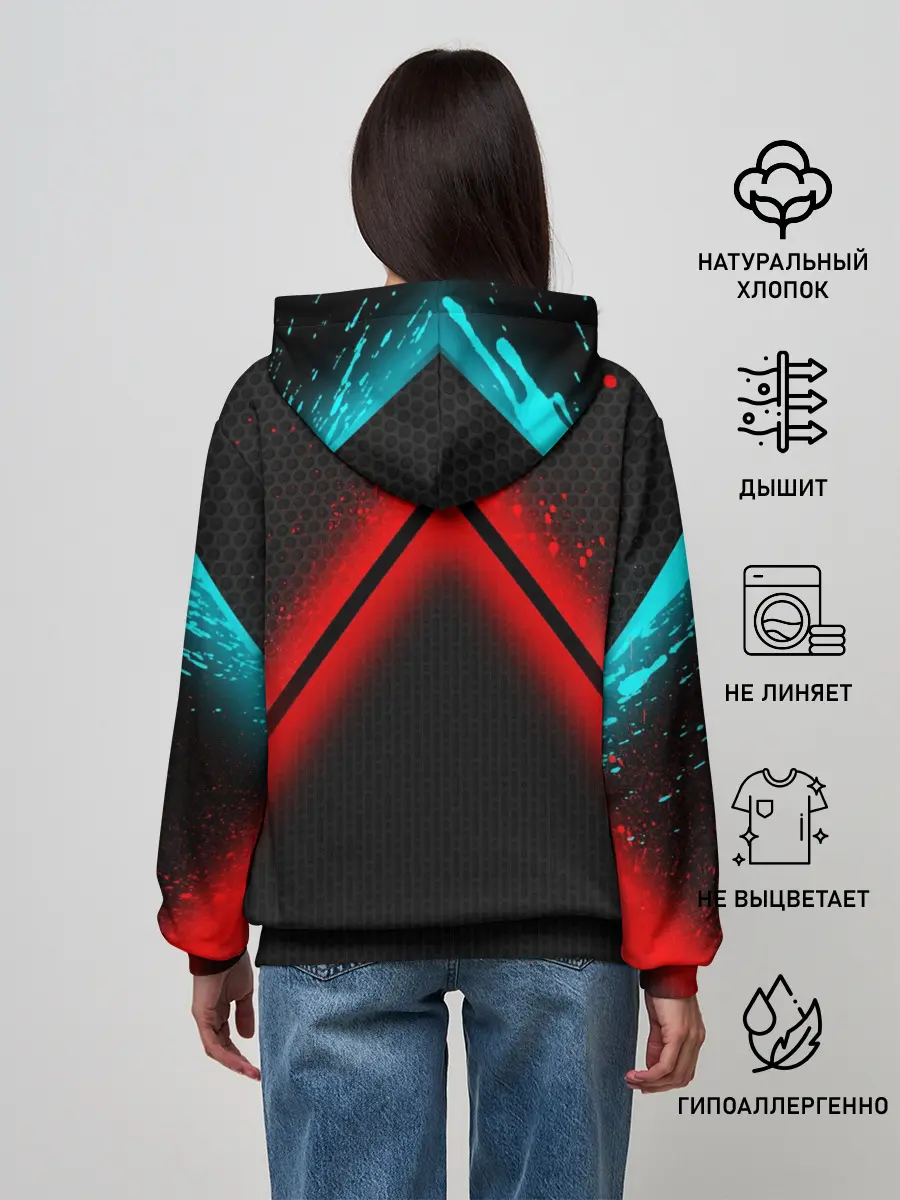 Женское худи / Кровавая линия3D