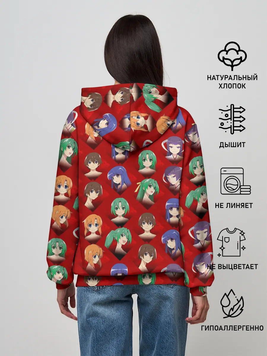 Женское худи / Characters Higurashi no...