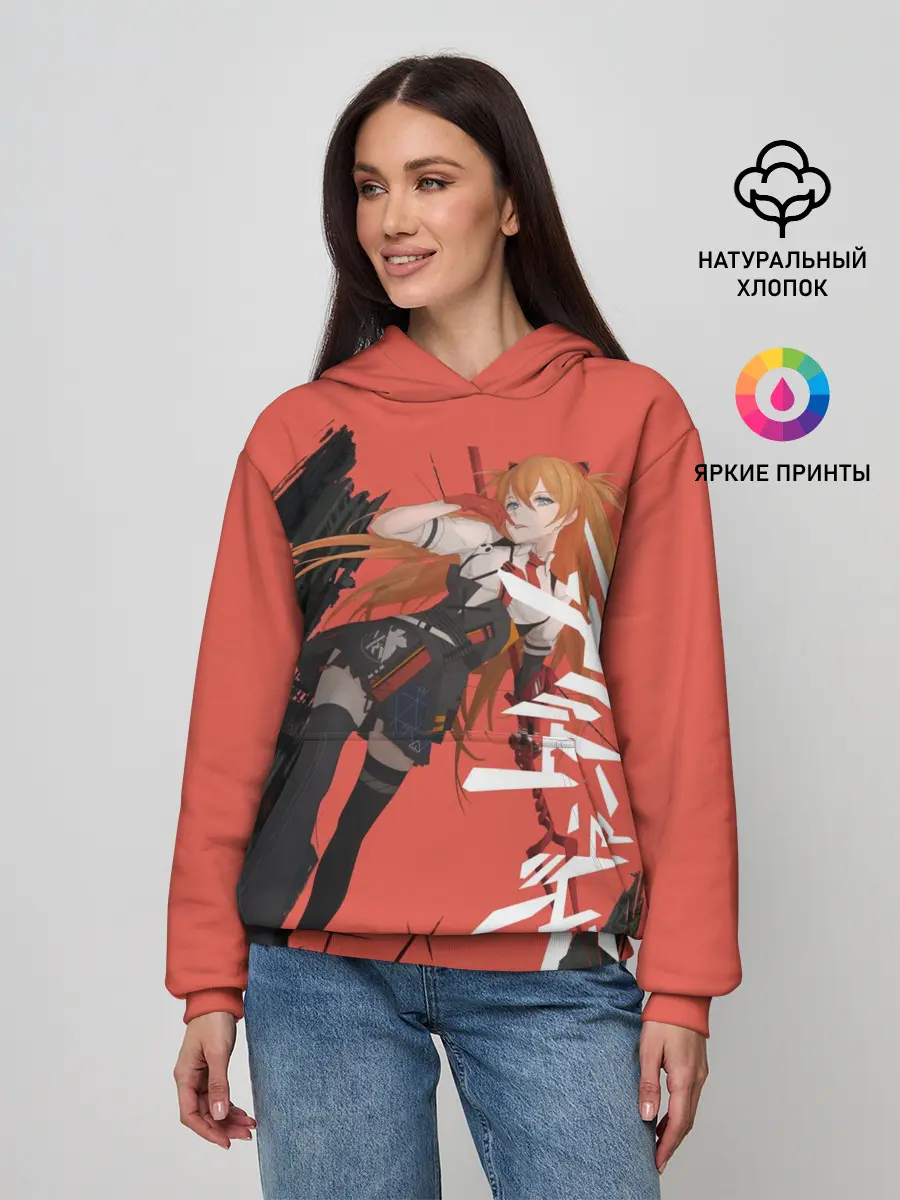 Женское худи / Evangelion Asuka Langley