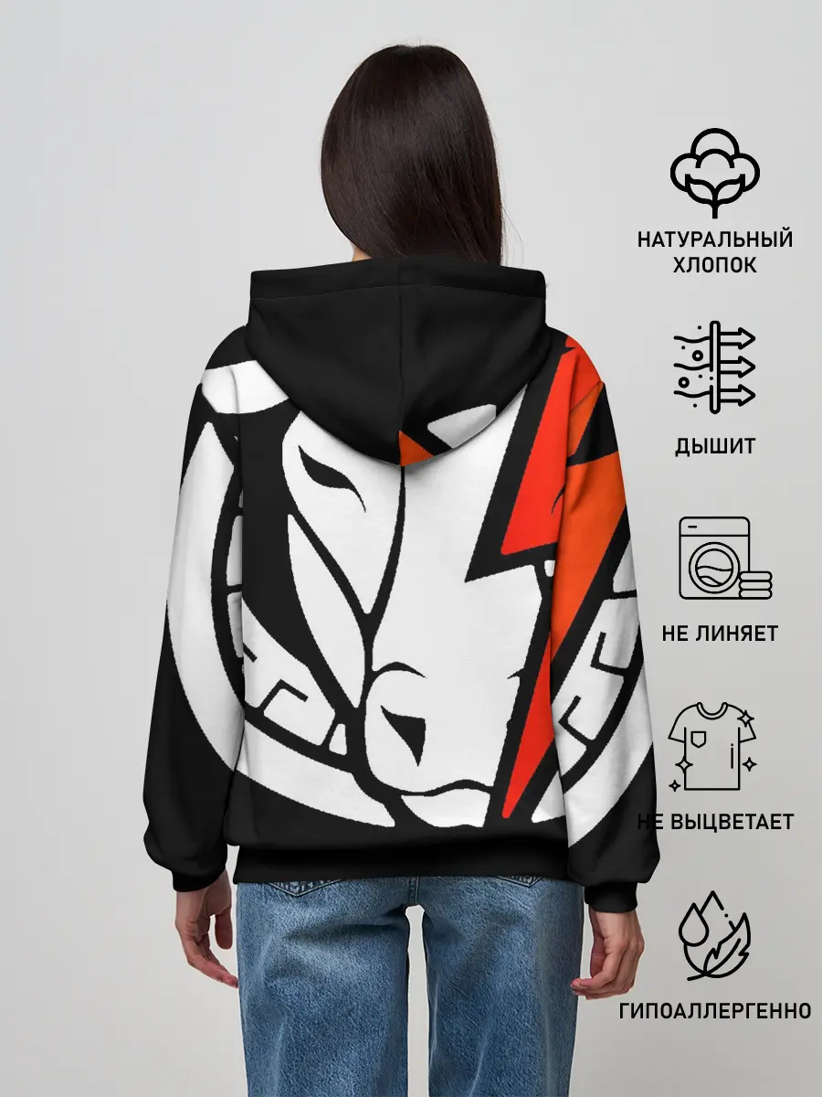 Женское худи / gg lightning orange