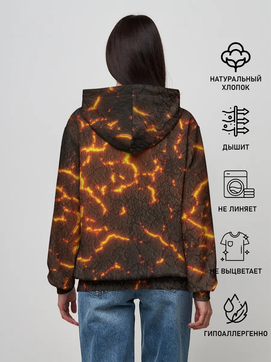 Женское худи / Помпеи 3D