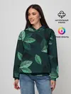 Женское худи / Текстура Листья
