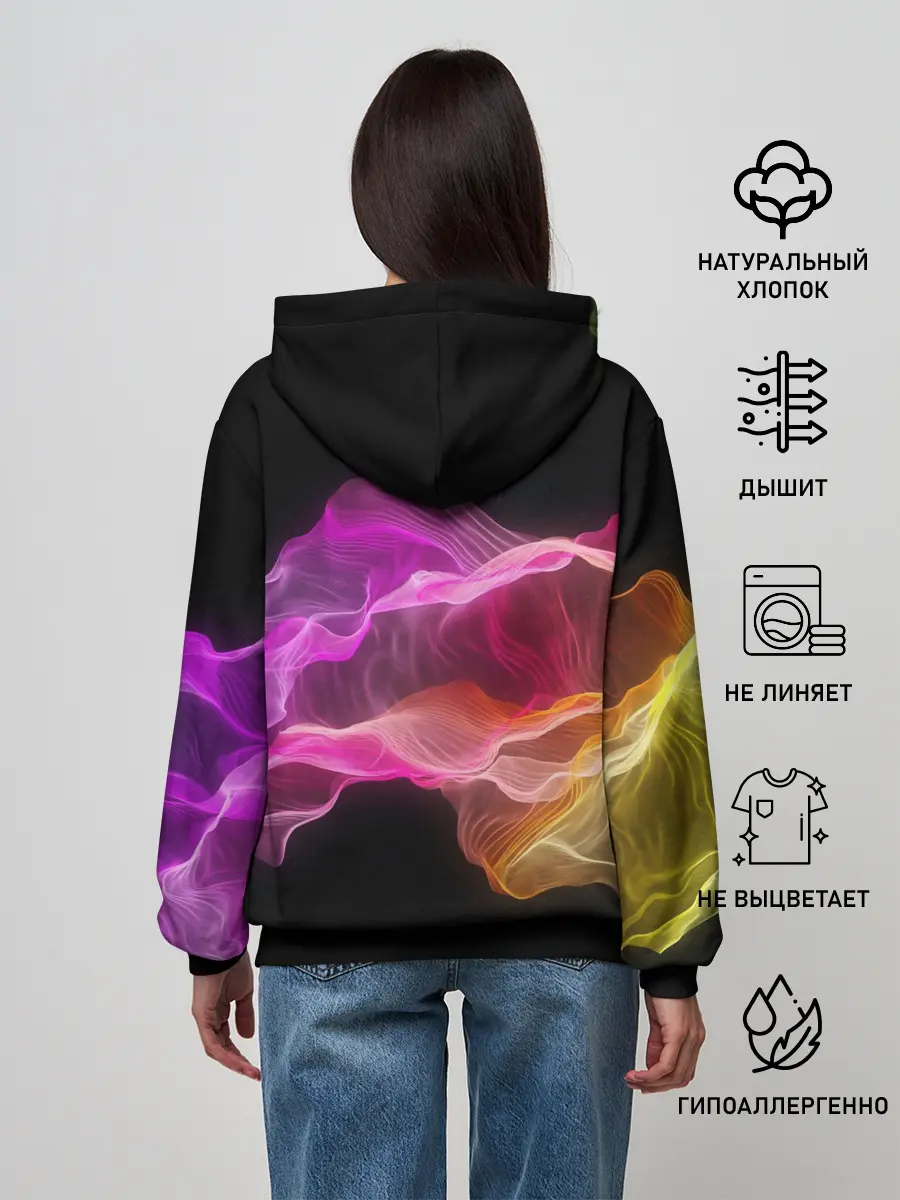 Женское худи / Волны