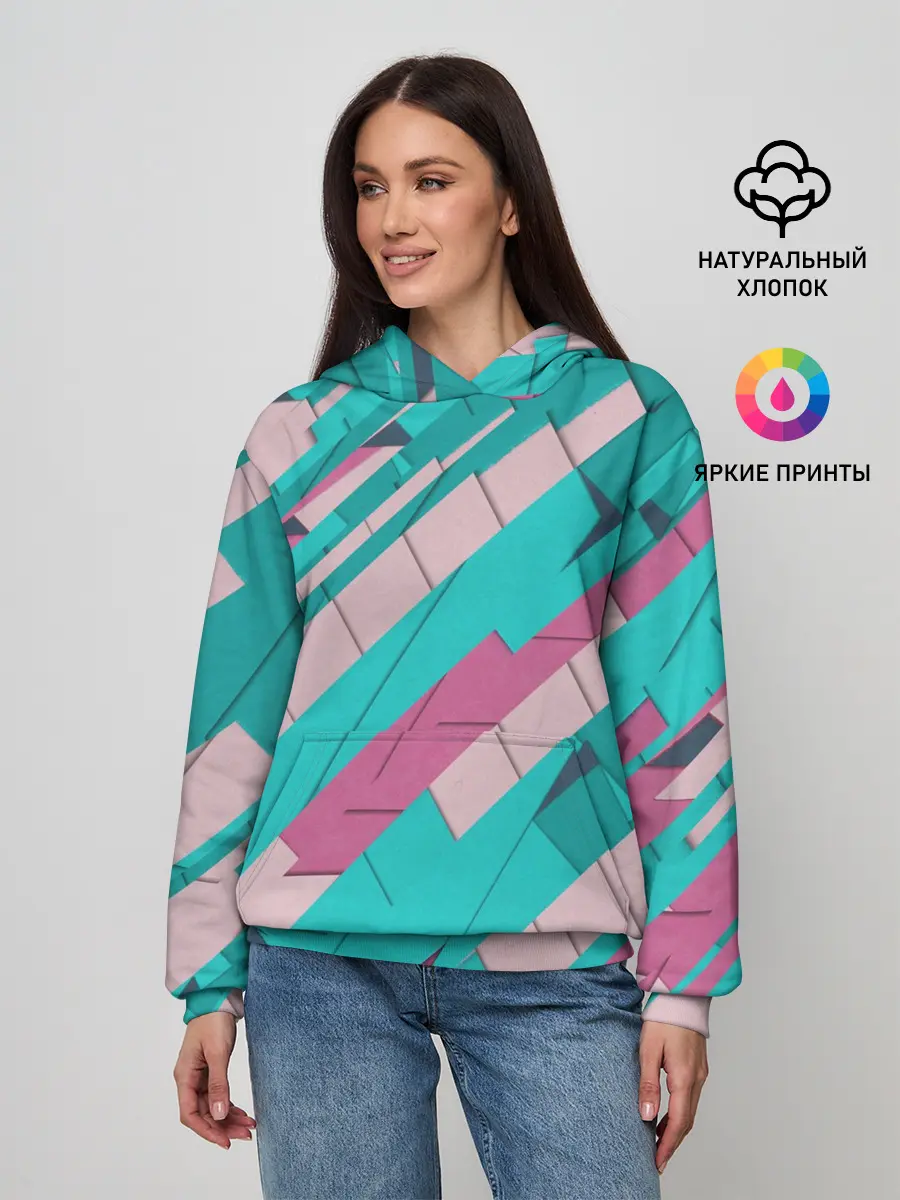 Женское худи / Геометрическая Абстракция