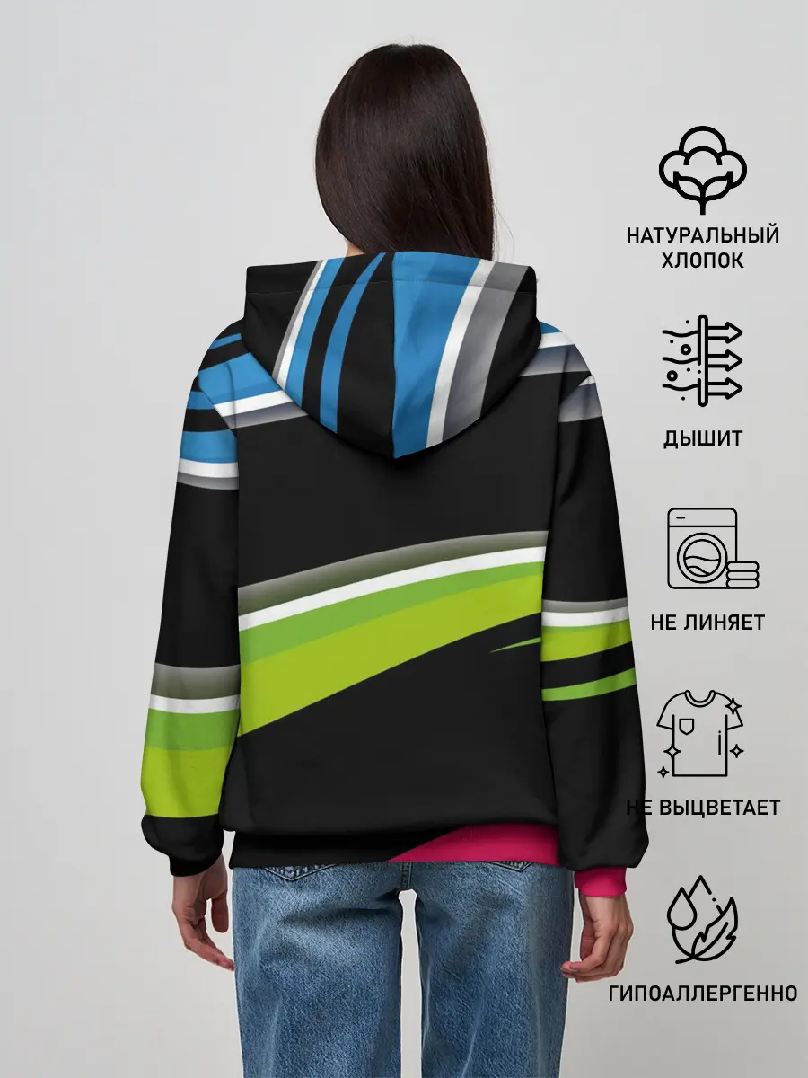 Женское худи / Волны