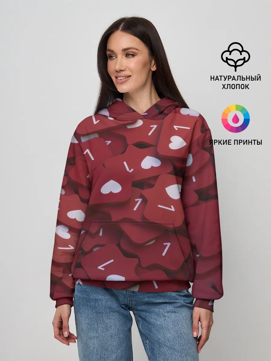 Женское худи / Like 3D/Лайк