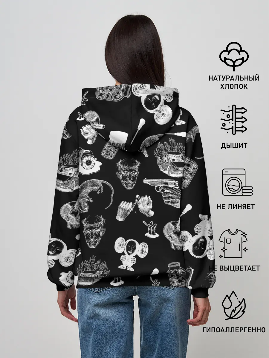 Женское худи / КРОВОСТОК ТАТУИРОВКИ