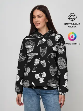 Женское худи / КРОВОСТОК ТАТУИРОВКИ