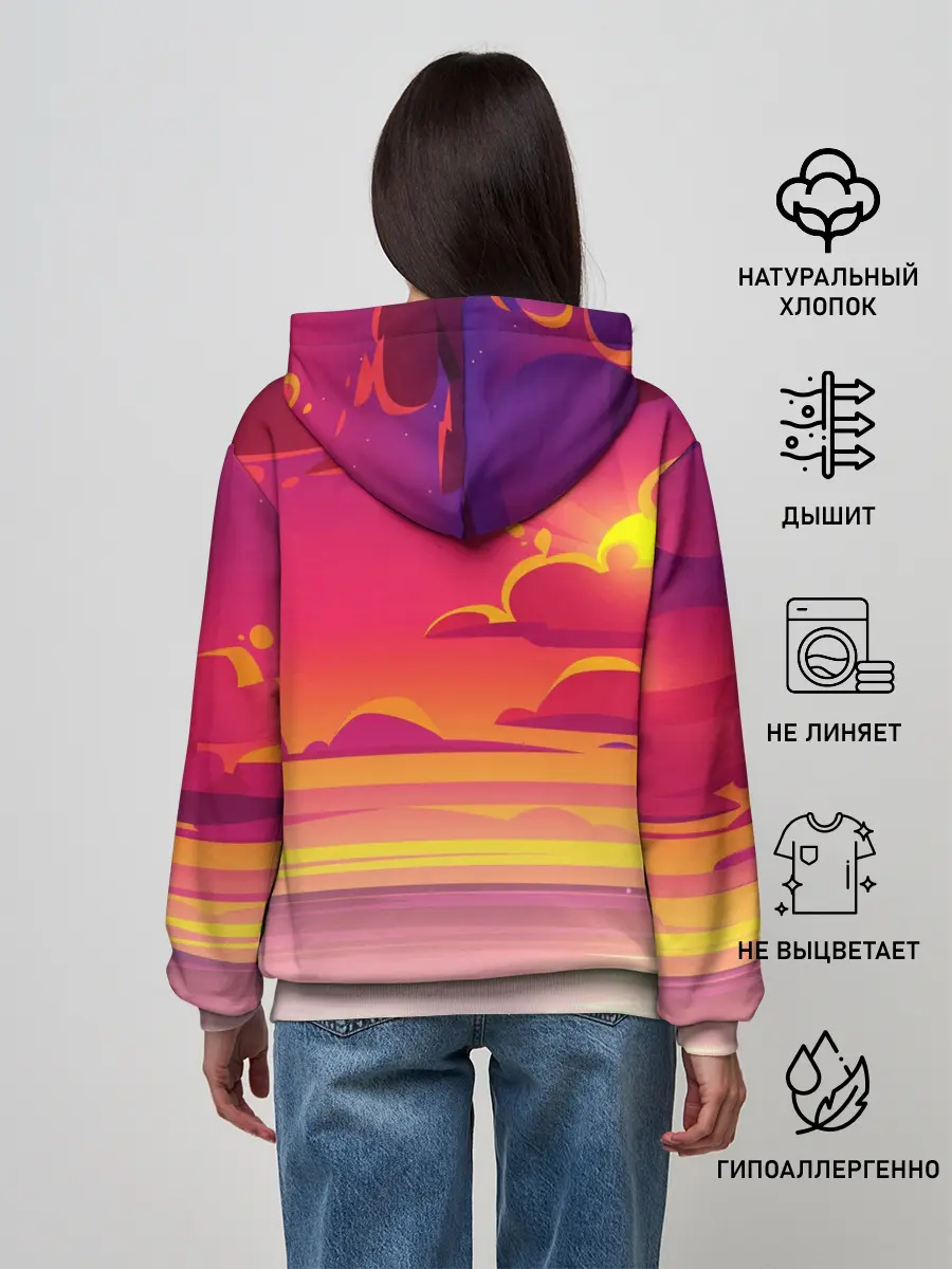 Женское худи / КЛИНОК, РАССЕКАЮЩИЙ ДЕМОНОВ