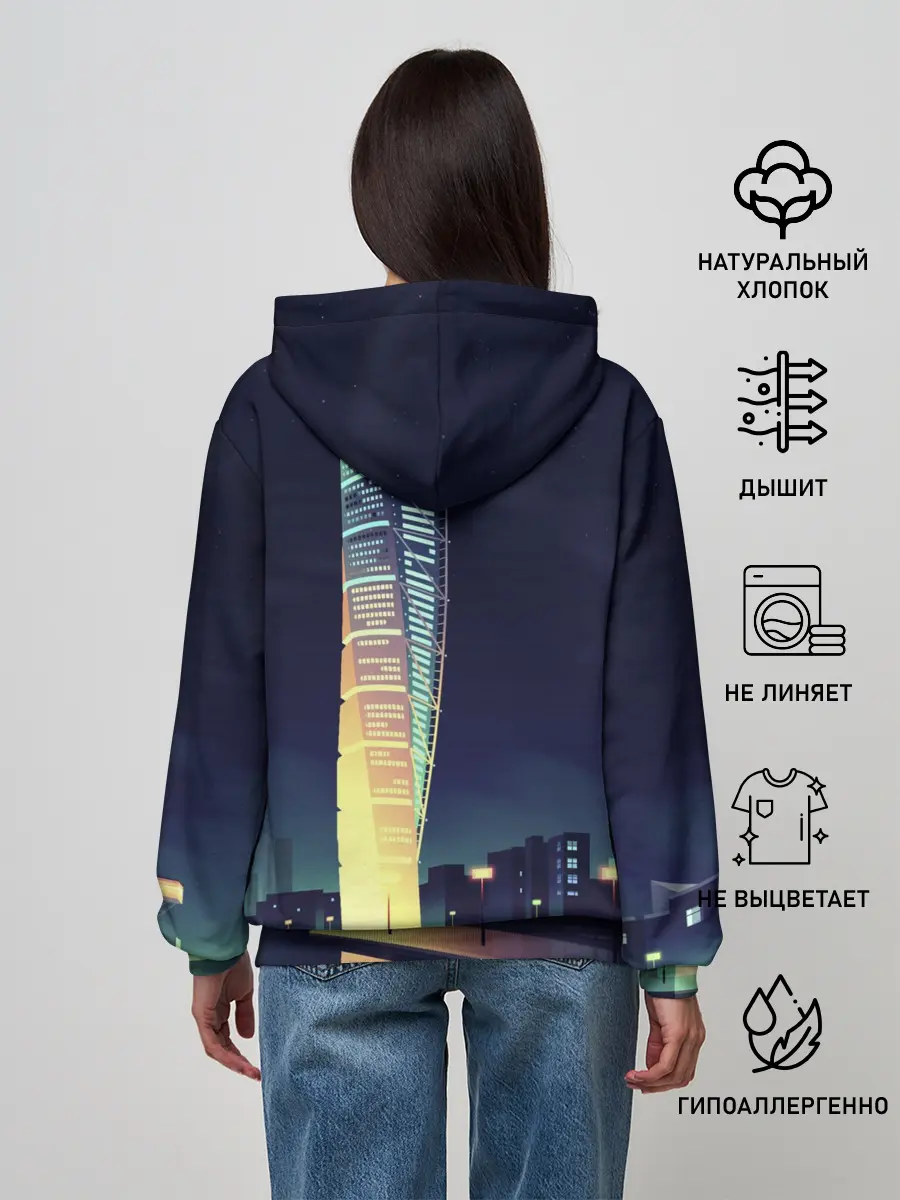 Женское худи / Ночной Город