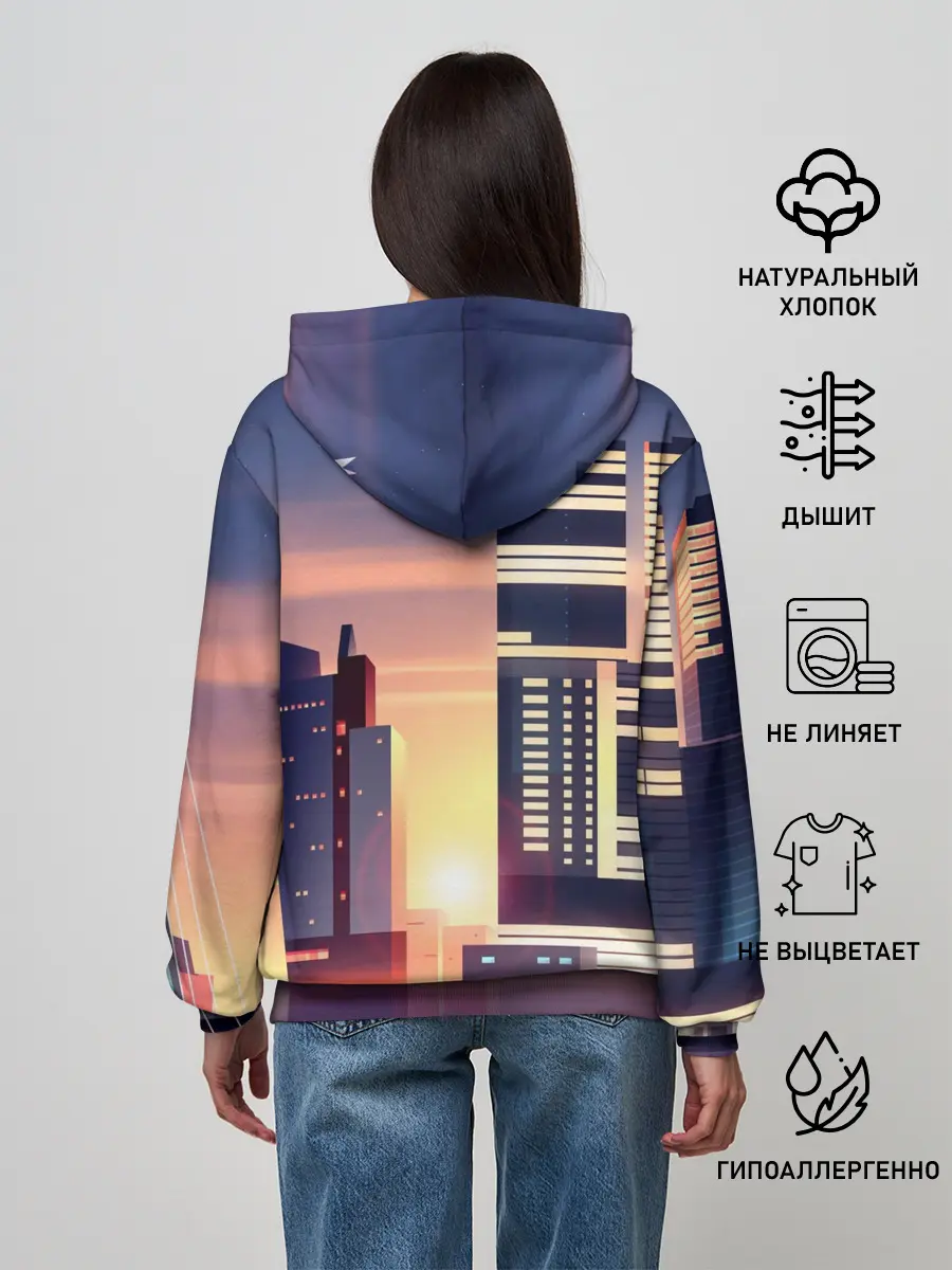 Женское худи / Ночной Город
