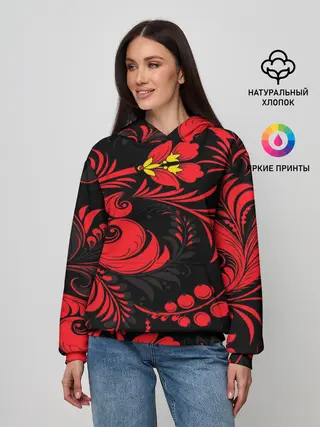 Женское худи / Хохлома