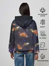Женское худи / Динозавр в космосе